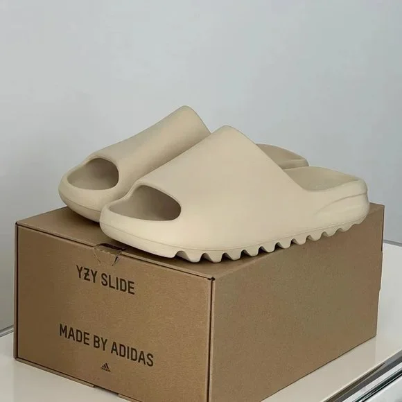 Adidas Originals Yeezy Slide Unisex Slippers in Brown - Picture 3 of 6
